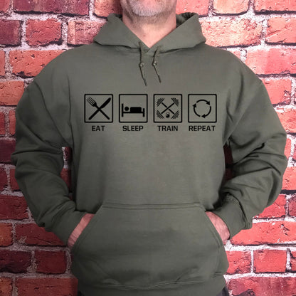 Eat Sleep Train Repeat (Hoodie)