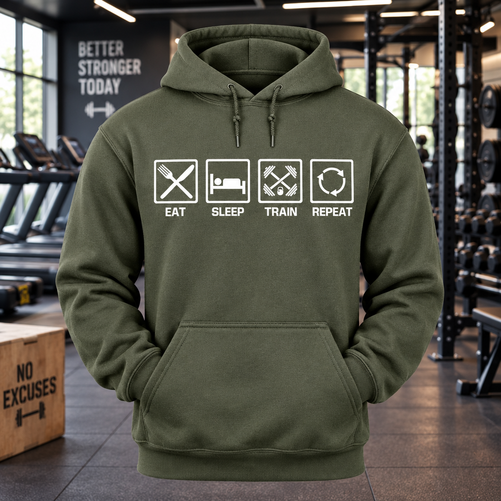 Eat Sleep Train Repeat (Hoodie)